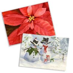 Assorted Holiday / Christmas Watercolor Cards