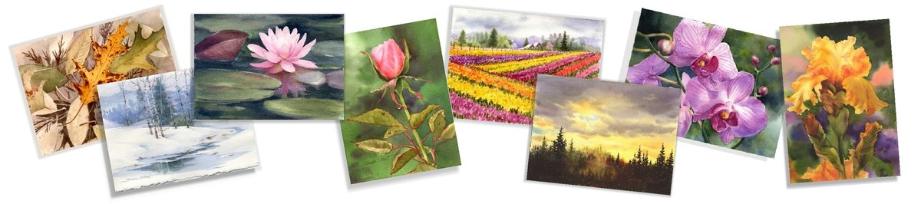 Watercolor Greeting Cards and Note Cards by Susie Short